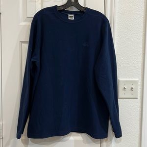 The North Face Men’s Long Sleeve Fleece Pullover Navy Size Large